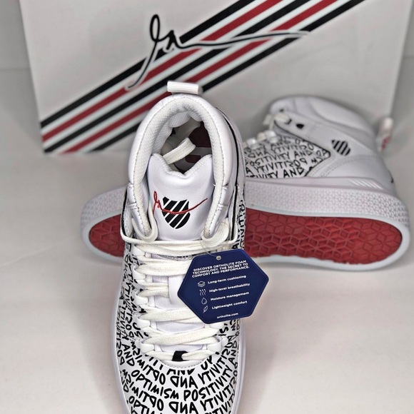 K Swiss Gary Vee 004 Mid White Black Womens Sneakers Size 8 - Picture 7 of 8